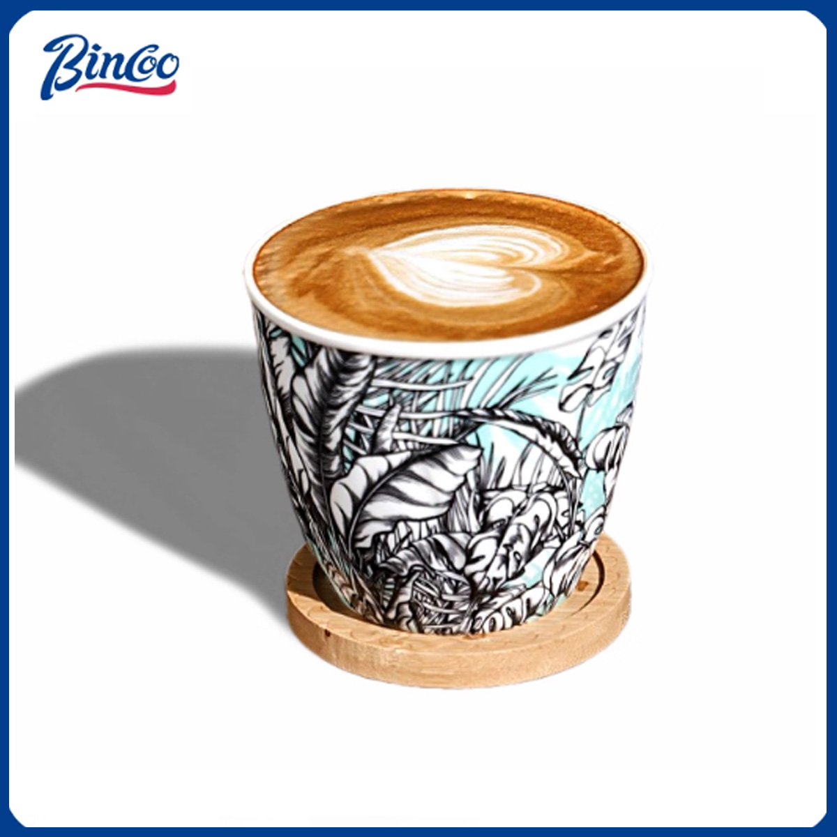 Coffee Tea Flower - BINCOO 세라믹 커피 컵 크리에이티브 정글