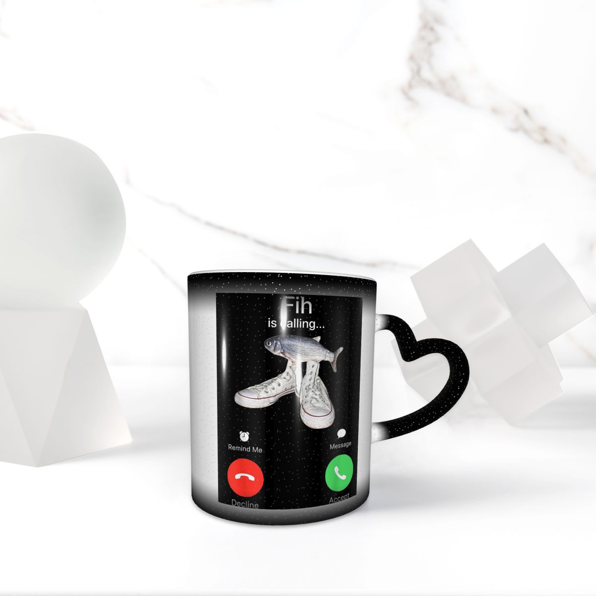 Coffee Tea You And Me - 전화 알림 메시지 거절 수락 전화