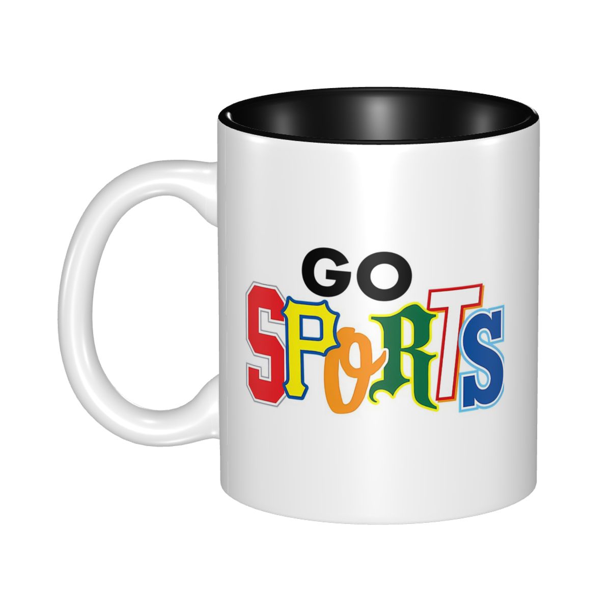 Coffee Tea Difference - Go Sports 다른 글꼴 스타일 머그