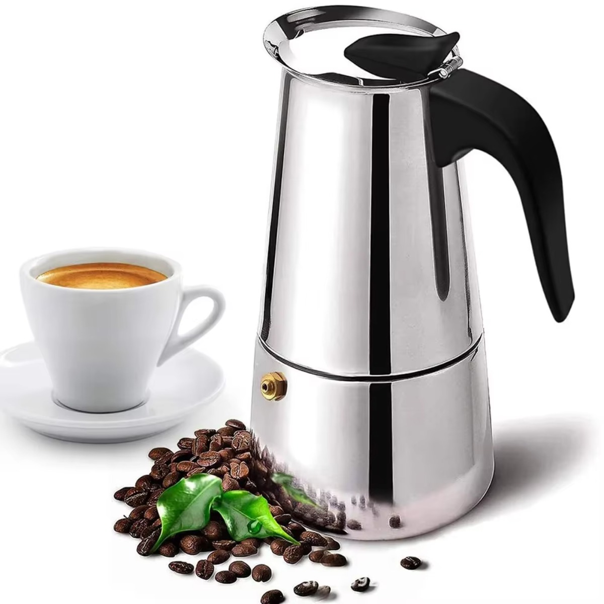 Coffee Tea Espresso - 휴대용 모카 커피포트 스테인리스 스틸 에스프레소