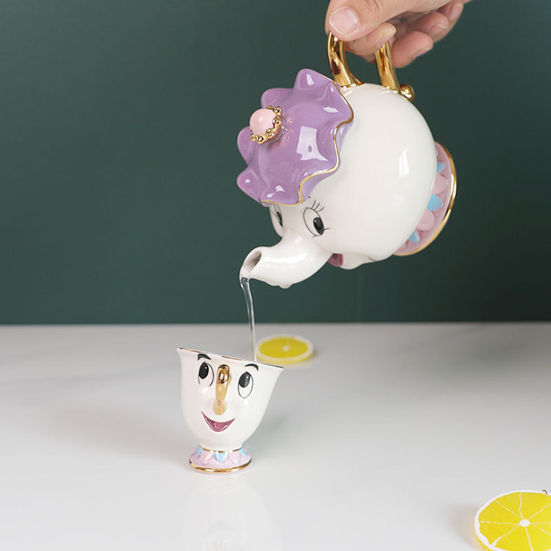 Coffee Tea And Sugar Set - 재고 있음 귀여운 만화 미녀와 야수
