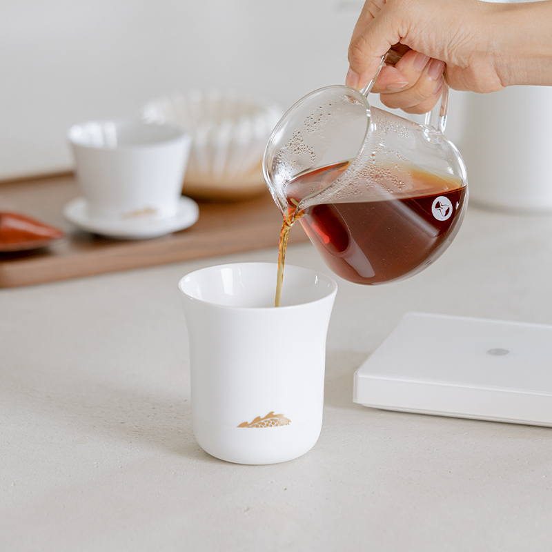 Coffee Tea And Sugar Set - TIMEMORE 향기 나는 커피 컵, 골든