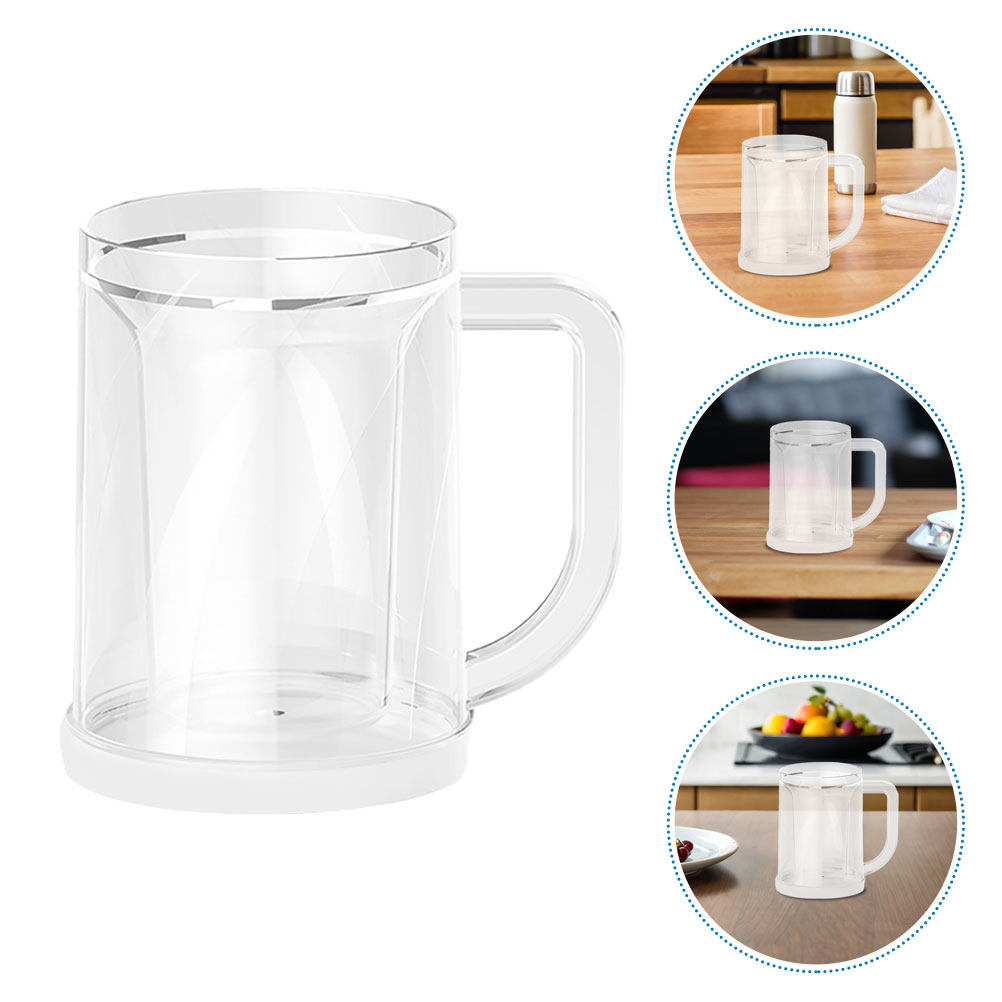 재사용 가능한 냉동 보온 컵 2개 세트, 투명한 이중벽 - Double Wall Mug 리뷰 및 가격