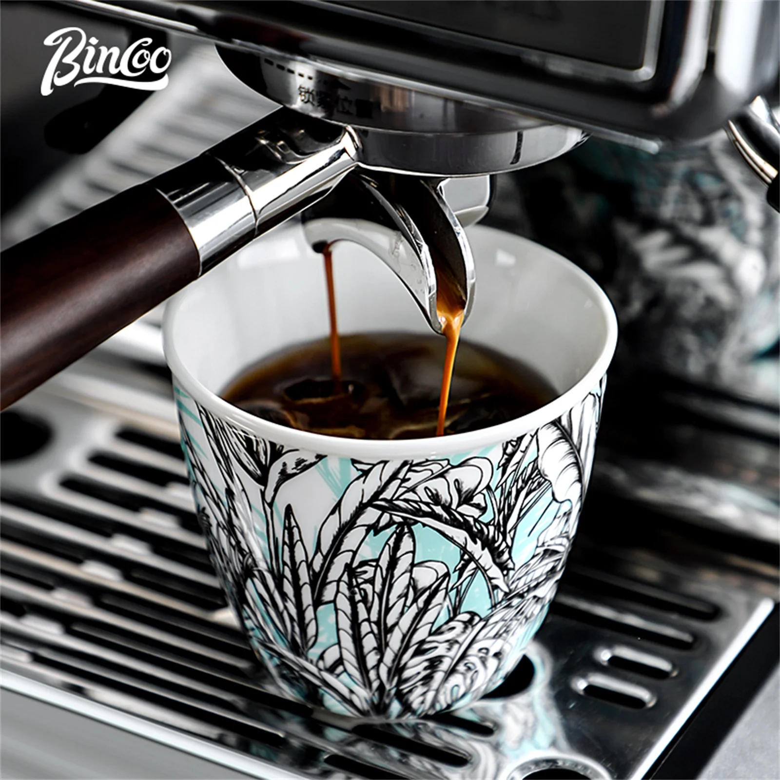 BINCOO 세라믹 커피 컵 크리에이티브 정글 플라워  - Coffee Tea Flower 리뷰 및 가격