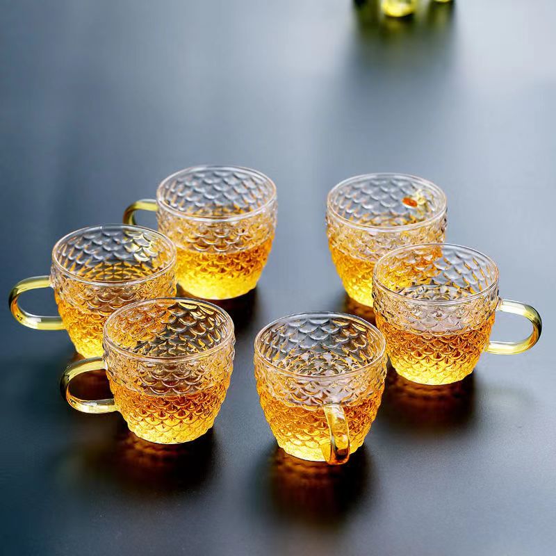 가정용 작은 유리 찻잔 세트, 커피 컵 세트, 찻물컵  - Coffee Tea And Sugar Set 리뷰 및 가격