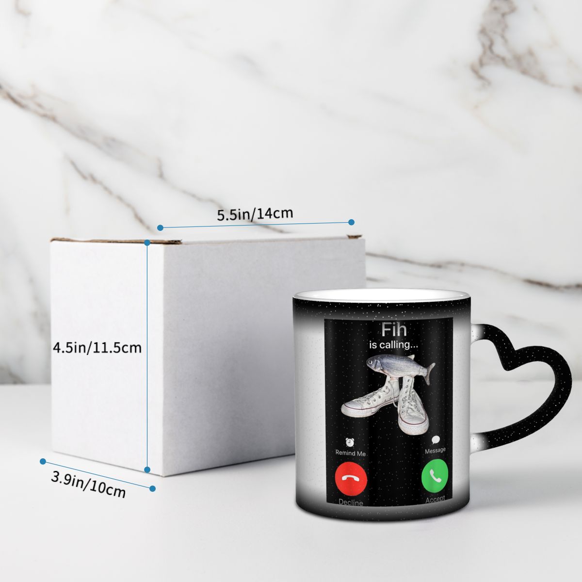 전화 알림 메시지 거절 수락 전화 통화 피쉬 피쉬맨 머 - Coffee Tea You And Me 리뷰 및 가격