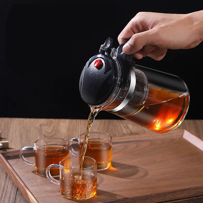 D2 내열 유리 티포트 원클릭 필터링 티포트 차 물 분 - Tea Coffee Pot Set 리뷰 및 가격