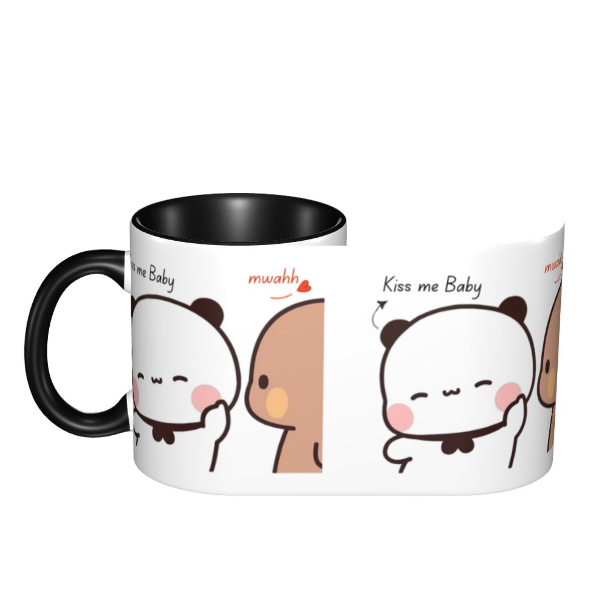 맞춤형 키스 미 베이비 마와 부부 두두 팬더와 브라우니 - Coffee Tea You And Me 리뷰 및 가격