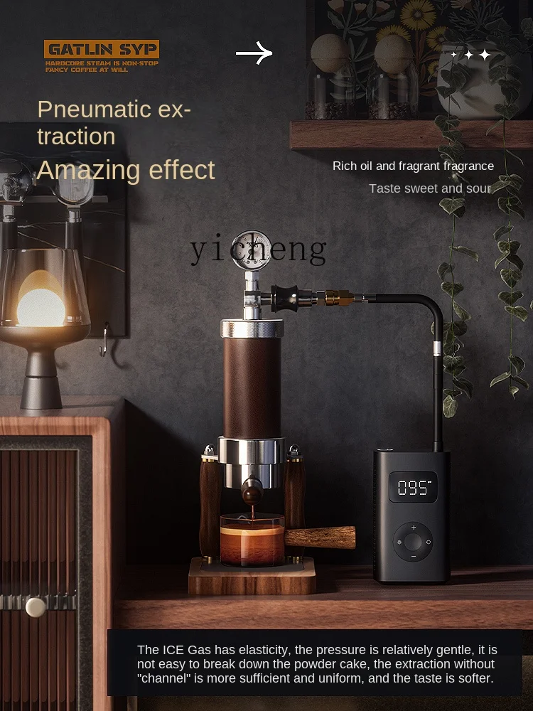 공기압 방식 커피 머신, 소형 가정용, 수동 압력 조절 - Coffee & Tea Haus 리뷰 및 가격
