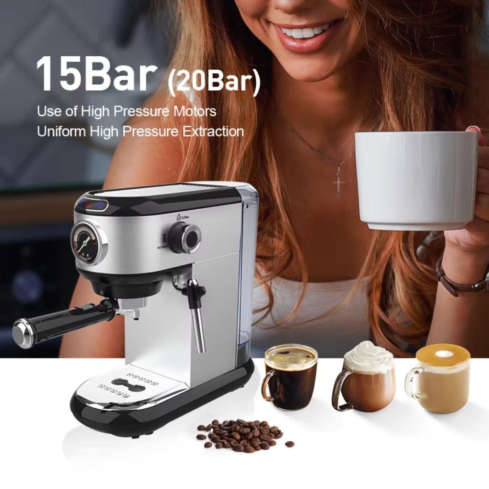 상업용 전기 가전 싱글 커피 머신 전기 15바 카푸치노 - Coffee & Tea Haus 리뷰 및 가격
