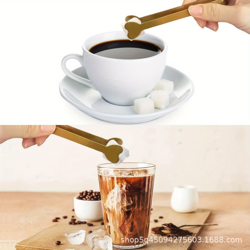4/6PCS 스테인레스 스틸 하트 모양의 미니 집게 설 - Coffee Tea And Sugar Set 리뷰 및 가격