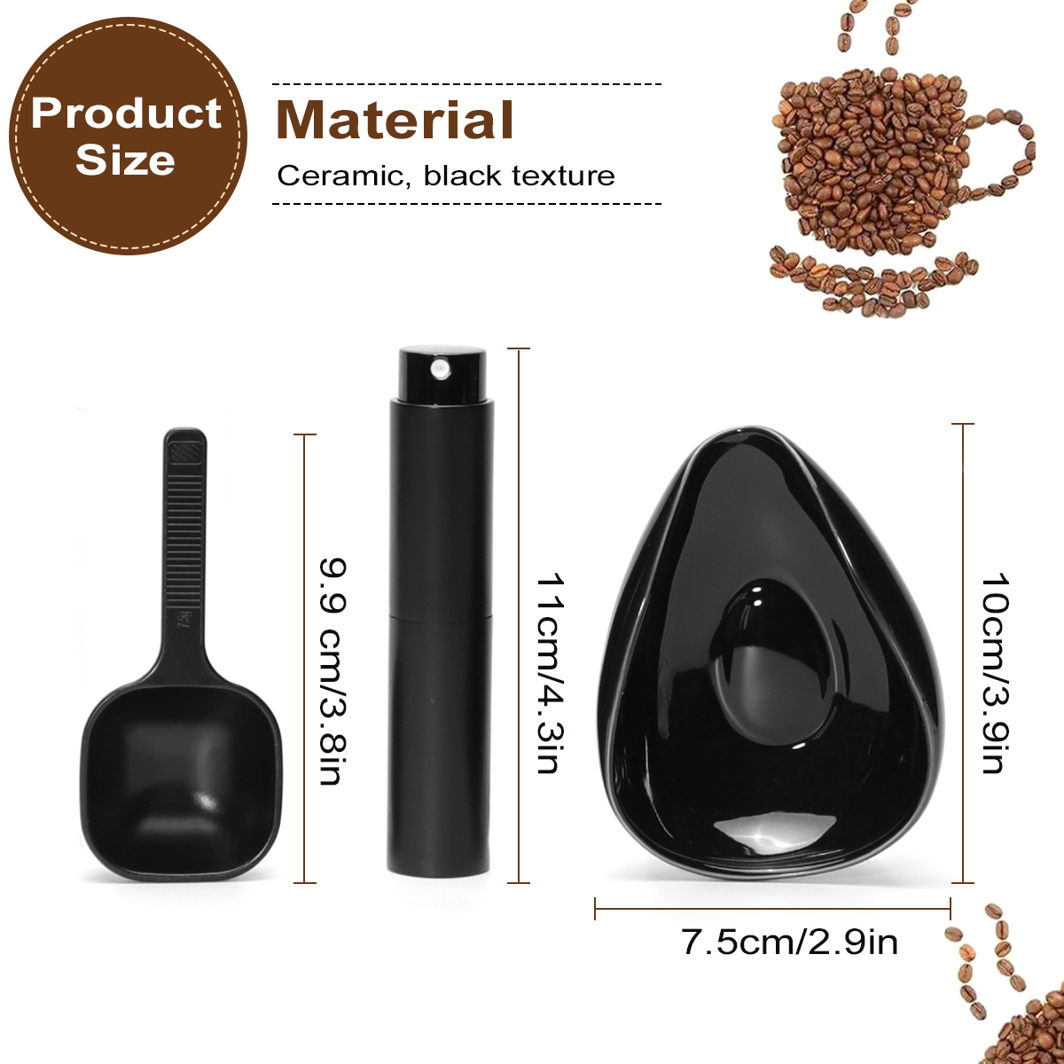 Leeseph 커피 콩 도징 컵 및 스푼 세트, 커피  - Coffee Tea And Sugar Set 리뷰 및 가격