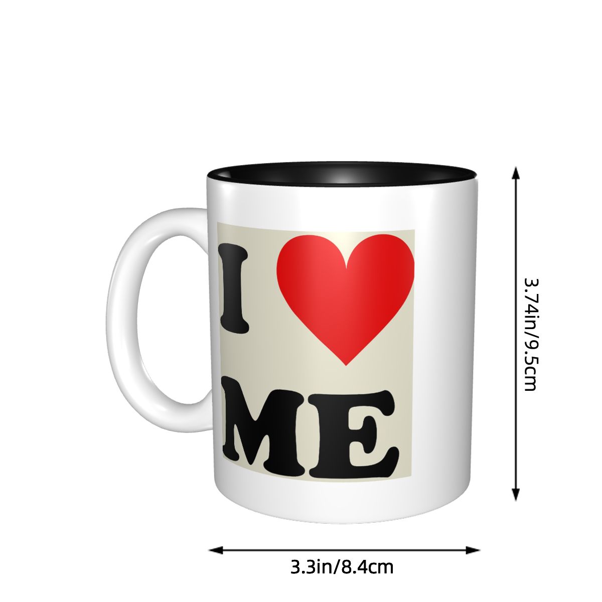 나는 나 자신을 사랑한다 하트 머그 재미있는 세라믹 커 - Coffee Tea You And Me 리뷰 및 가격