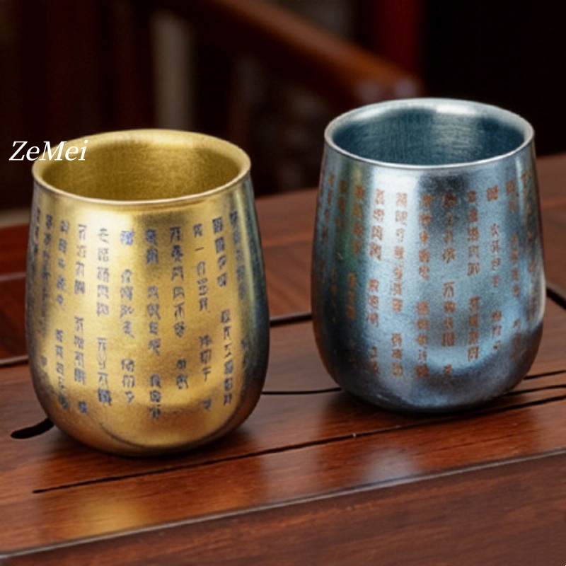 1Pcs 순수 티타늄 이중벽 커피 머그잔, 레이저 새겨 - Double Wall Mug 리뷰 및 가격