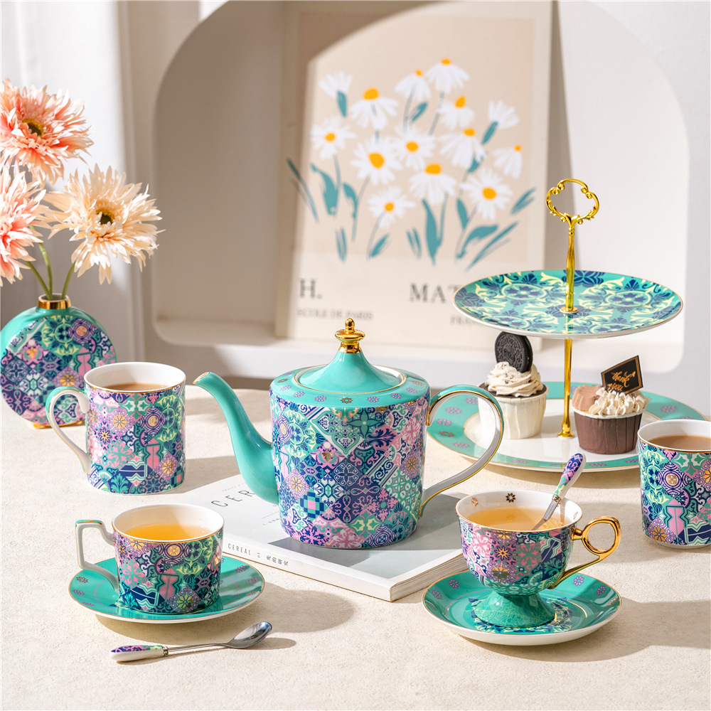 모로코 스타일 디지 가든 시리즈 본차이나 커피잔과 받침 - Coffee Tea Garden 리뷰 및 가격