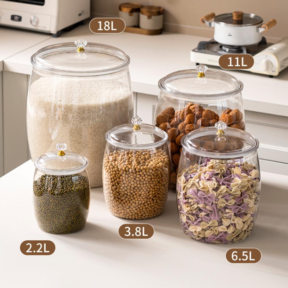 대형 투명 플라스틱 밀폐 용기, 쿠키, 사탕, 스낵,  - Coffee Tea Beans 리뷰 및 가격