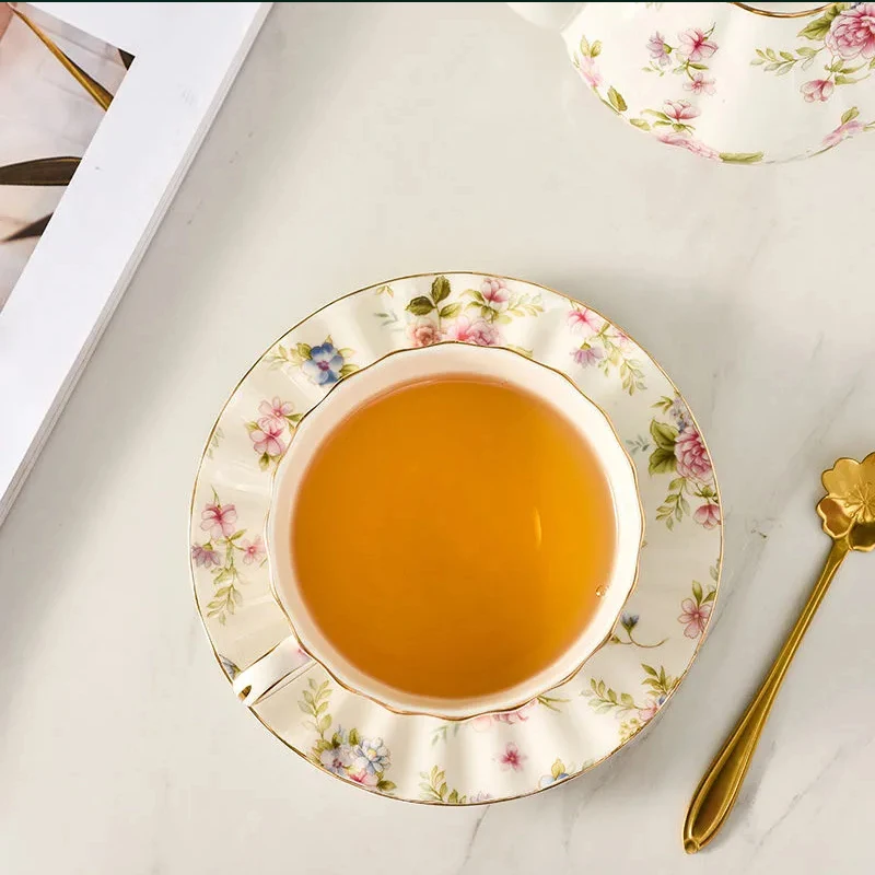 3개/세트 전원풍 꽃무늬 차 세트 세라믹 커피잔 세트  - Coffee Tea Flower 리뷰 및 가격