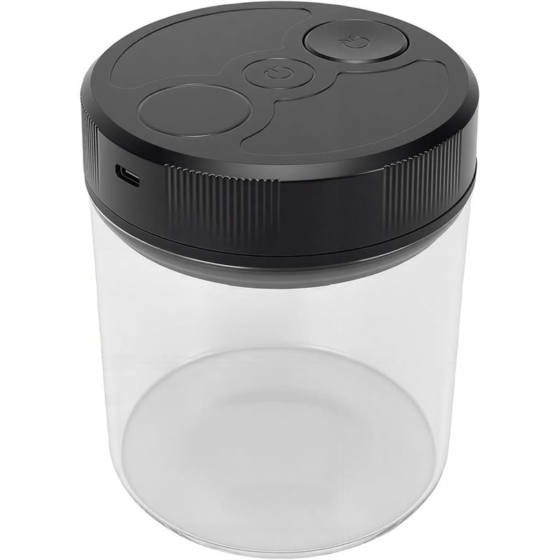 자동 진공 커피 보관 용기 700ml, 내열 유리 재질 - Coffee Tea Beans 리뷰 및 가격
