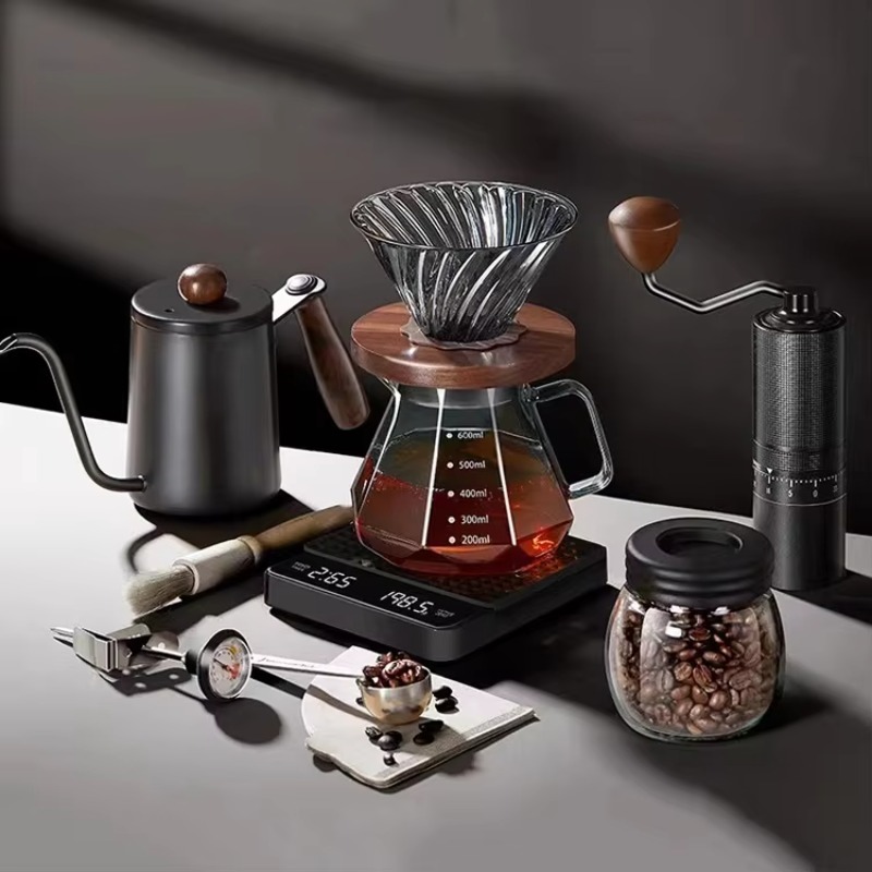 10종 여행용 커피 세트, 수동 커피 그라인더, 필터컵 - Tea Coffee Pot Set 리뷰 및 가격