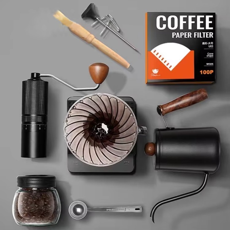 10종 여행용 커피 세트, 수동 커피 그라인더, 필터컵 - Tea Coffee Pot Set 리뷰 및 가격