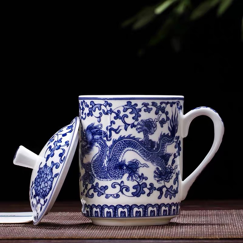 Jingdezhen 청자 및 백자 도자기 머그잔, 중국 - Coffee Tea Green 리뷰 및 가격
