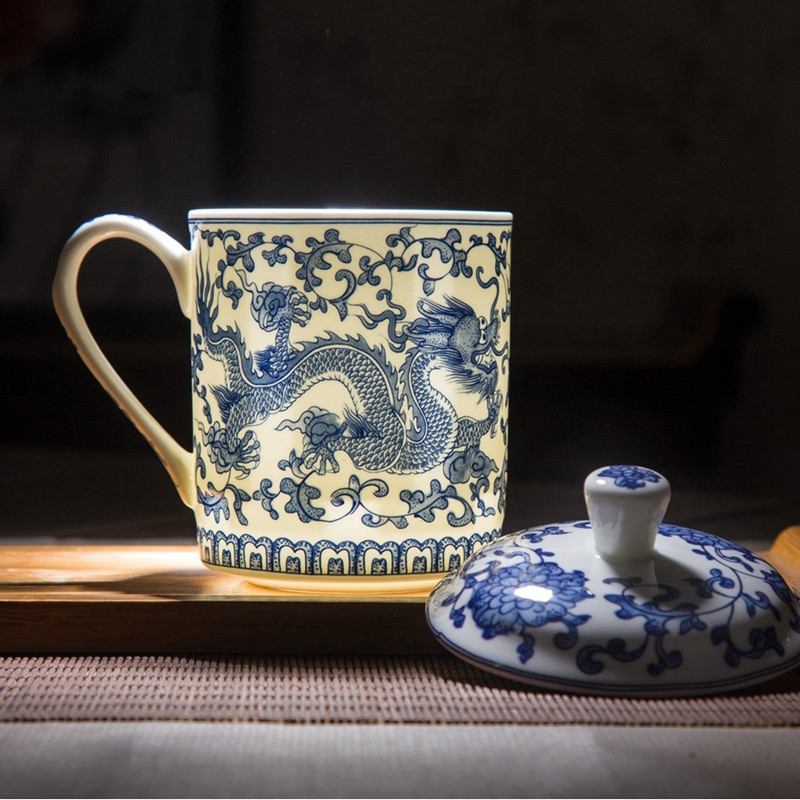 Jingdezhen 청자 및 백자 도자기 머그잔, 중국 - Coffee Tea Green 리뷰 및 가격