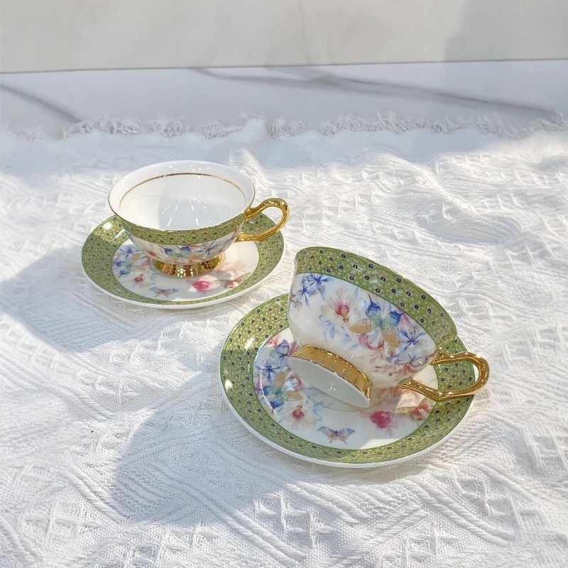 고급스러운 디자인의 컵과 접시, 에나멜 컬러 가든 애프 - Coffee Tea Garden 리뷰 및 가격
