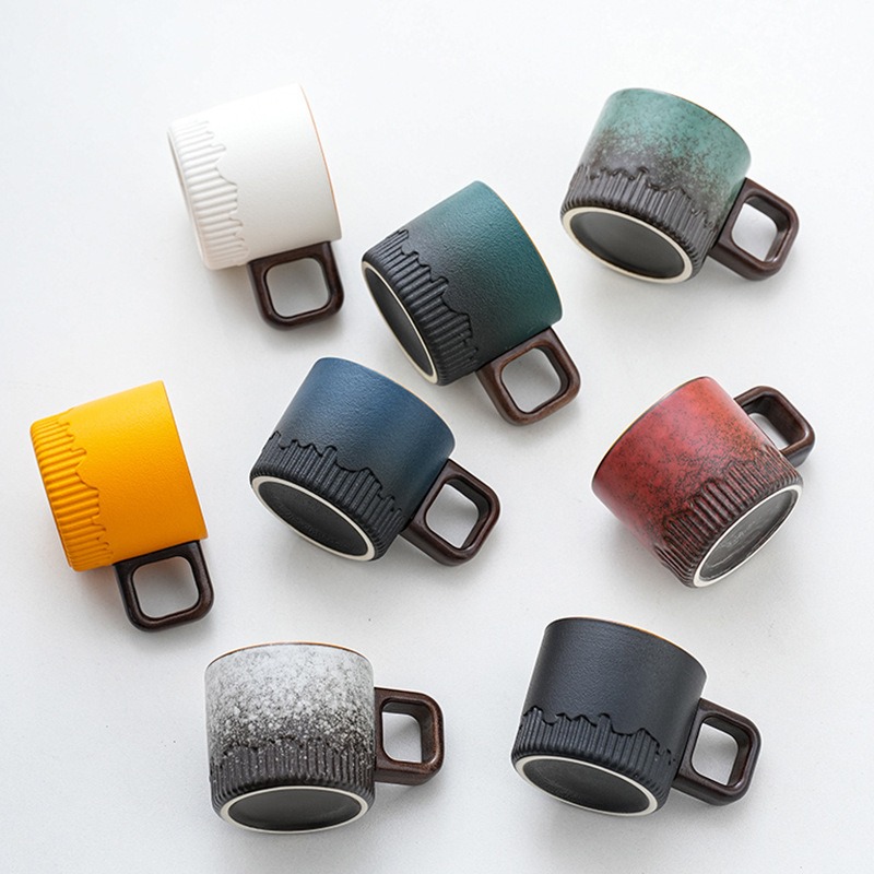 다양한 유약 디자인의 농축 차/커피 컵, 심플한 원목  - Coffee Tea Difference 리뷰 및 가격