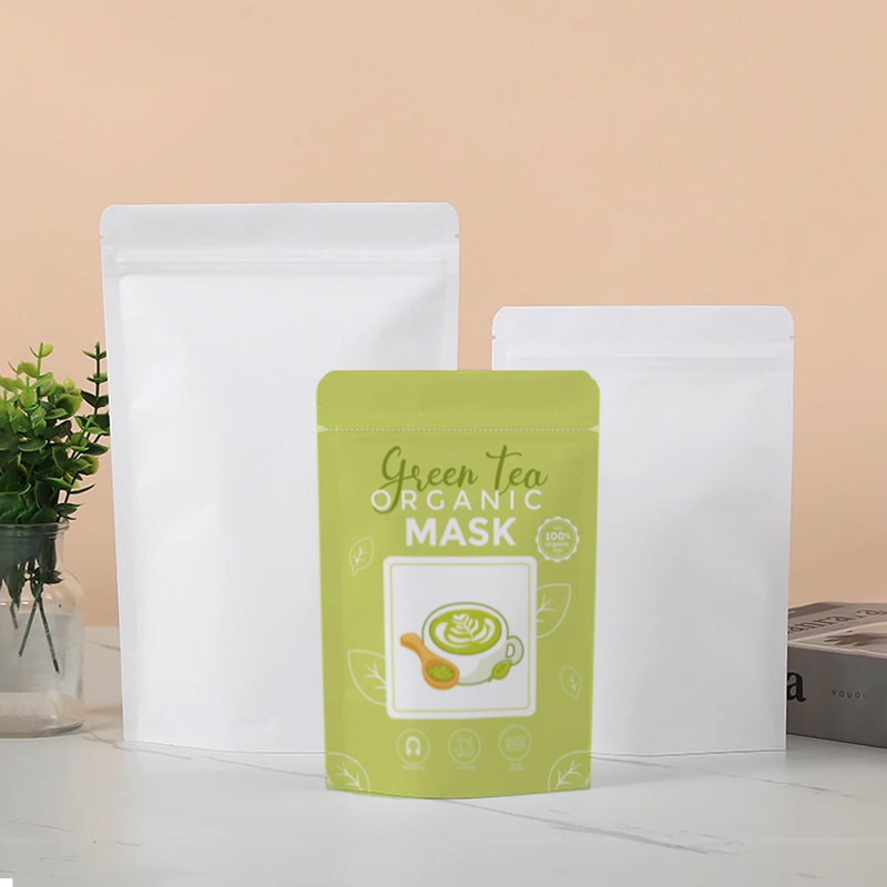 맞춤형 화이트 크라프트 종이 지퍼백 포장 가방 DIY  - Coffee Tea Flower 리뷰 및 가격